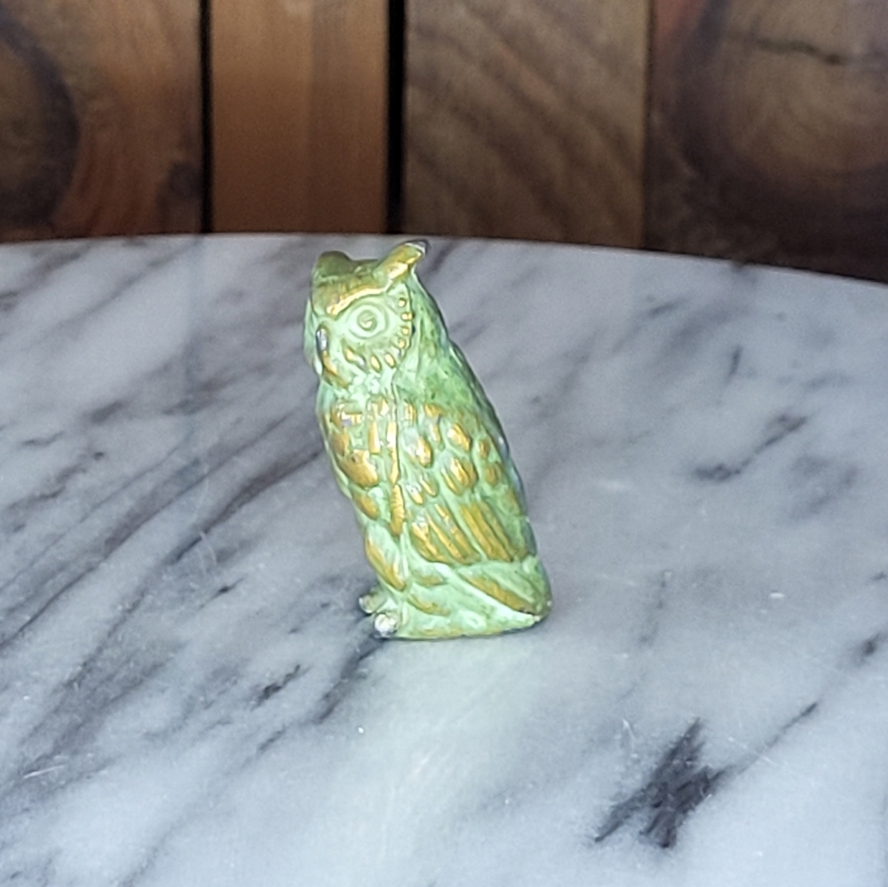 Vintage Brass Owl